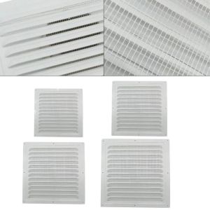 ZEIIE Aluminum Alloy Air Vent Grille Air System Net Cover Screen Heating Cooling Vents Plate Insect Screen Cover Metal Louver Vent Exhaust Outlet Window Square Vent