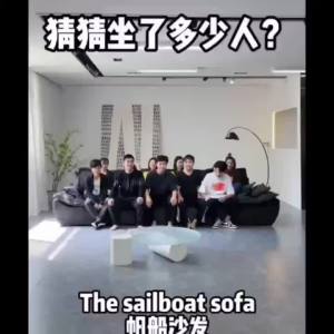 Sofa wash-free technology cloth sofa living room bedroom big sitting deep fabric sailing sofa