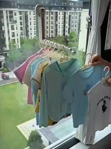 【Ready Stock】Foldable Wall Hanger Rack Retractable Sampayan Space-Saving Household Drying Rack COD