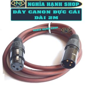 Dây Canon Đực Cái Dài 1M 2M 3M 5M 10M (Dây Canon 2 đầu Cáp âm thanh Canon Dây Canon loại tốt)