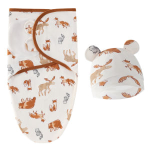 🔥SG STOCK🔥 Baby Swaddle Sleeping Bag with Hat Baby Newborn Infant Sleep Blankets