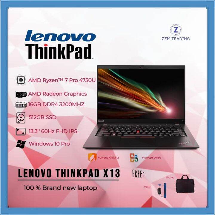 LENOVO THINKPAD X13 GEN 2 2021 MODEL Ryzen™ 7 Pro 5850U 13.3