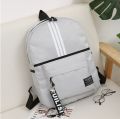 beg sekolah Fashion student school style solid color shoulders bag Korean version girl backpack large capacity. 