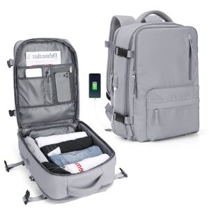 SG（Ready Stock)Travel Backpack Large waterproof Oxford cloth suitable for business travel  -Large Travel Backpack with USB port 16inch Laptop Bag