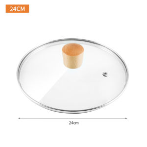Konco Nắp Chảo Rán Nắp Chảo Thủy Tinh Nắp Chảo Thông Dụng Nắp Chảo Trong Suốt Gia Dụng Nắp Nồi Bền Chống Cháy Nổ Nắp Chảo Trên Gỗ 22Cm/24Cm/26Cm/28Cm