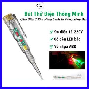 Bút thử điện cảm ứng Nanoco NEP7250Tua vít thử điện đa năng có 2 đèn LED thông minhkháng nước IP66