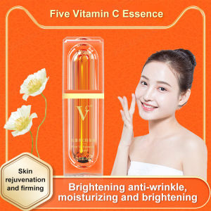 【Five vitamin C natural makeup cream】五重维c 懒人素颜霜 Lazy Vitamin C Tone up Face Cream/Brightening Anti-aging Concealer Cream/Whitening Foundation Cream /Face Concealer Makeup Cream