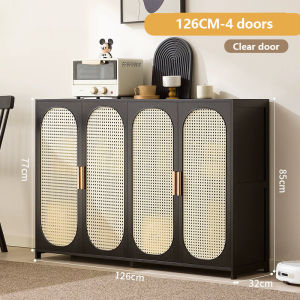 💗Ready Stock💗Household Multi-Layer Multifunctional Dust-Proof Storage Cabinet/Bamboo Storage Rack Storage Cabinet/Shelf