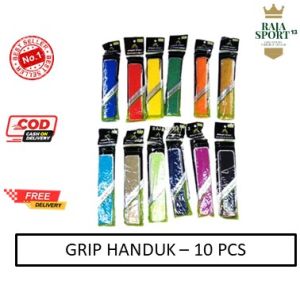 10 PCS - Hand Grip raket badminton / Grip Handuk AHTLET Badminton / HIGHT QUALITY ( RAJA SPORT 13 )