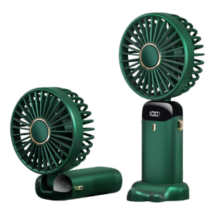 Mini Fan Rechargeable With Speeds Battery Operated Mini Fan With LED Display - Keimav offcial
