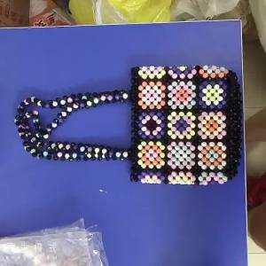New Summer Little Red Book Handmade Beaded Ethnic Style Shoulder Bag Fashionable and Versatile Crossbody Shoulder Bag Niche Portable Bag
