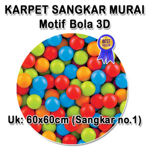 Karpet Motif BOLA 3D - Sangkar Kotak Murai / Kacer / C. Ijo / Kenari / Pentet