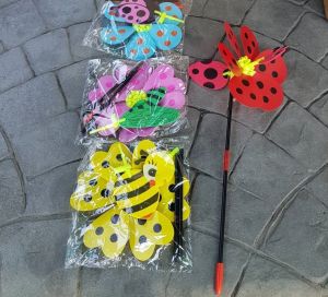 กังหันลมรูปแมลงน่ารัก ใบพัดแบบพลาสติกหนา