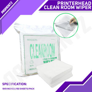 ProPRINTZ - Wiper Polyester Cleanroom Wipers Cleaning Cloth for Dirt | Oil Absorption 9x9inches (150 pcs per pack)