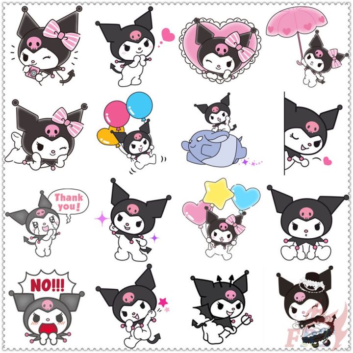 Sanrio：Kuromi Heat Transfer Vinyl Stickers（30Styles） 1Pc DIY Heat Press ...