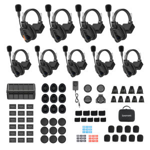 Saramonic witalk9 wt9s 9-người Full-duplex thiết bị liên lạc nội bộ không dây Tai nghe hệ thống 1.9GHz 1640ft Tai nghe không dây hệ thống liên lạc nội bộ singel-tai từ xa thông tin liên lạc hỗ trợ lên đến 30 người liên lạc cho bộ phim/sân khấu/Video/thể t