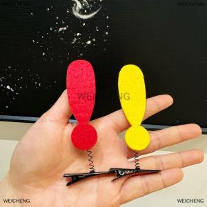 [COD] WEICHENG Creative Arrowhead Shape Hair Clip Funny Cute Arrow Question Mark Hair Clip Photo Prop Headdress Novelty Hair Accessories Gifts