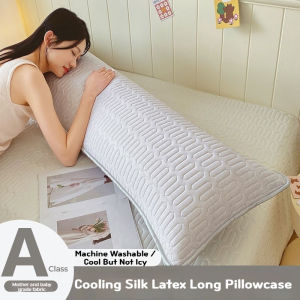 Cool Pillowcase Ice Silk Summer A-Class Latex Soft Breathable Cooling Long Pillow Case 48x120cm and 48x150cm