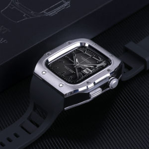 Modification Mod Kit Dây đeo Có Khung Cho apple watch band 9 8 45mm 44mm iWatch Series 9 8 7 6 SE2 5 4 Khung Kim Loại Sang Trọng