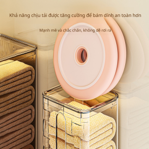 giá lưu trữ treo tường chống ẩm hộp lưu trữ cài đặt đơn giản móc kim loại độ bền cao xoay 360 độ