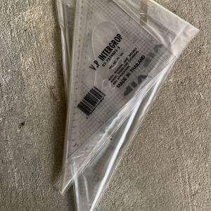 🔥โปรใหม่ 🔥ลดเคลียร์สต็อคด่วน!ลดล้างสต็อก ไม้ฉากสามเหลี่ยม ขนาด 12 นิ้ว (2 ชิ้น/ชุด) 👉👉 🎈1 ฟรี 1 🎈 แบบไม่มีกล่อง ไม่ QC ขอคนรับได้ค่ะ