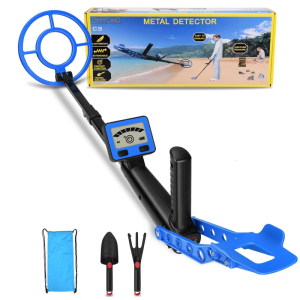 Kids Metal Detector Lightweight 1.2lbs Adjustable 60cm To 79cm Rod Secure Cover Detects Gold Silver 10cm Underground Depth