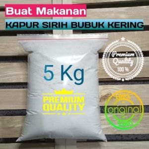 ( 1 - 5 kg ) Kapur sirih food grade 100% kapur gamping untuk campuran makanan