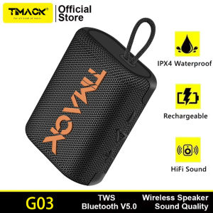 TIMACK G03 Portable Bluetooth Speaker 5W IPX7 Waterproof Mini Outdoor APP Control Wireless Speakers Subwoofer Loudspeaker TF Card Sound Box