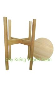 Kệ Để Chậu Hoa/Đôn Gỗ hoặc Giá Để Chậu Hoa Cây Cảnh Loại To Kích Thước Cao 35cm x Rộng 36cm lọt lòng 305cm bao gồm dĩa gỗ