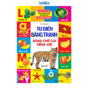 Từ Điển Bằng Tranh - Bảng Chữ Cái Tiếng Việt (Bìa Cứng) Sách giáo dục sớm theo ph.pháp của GLENN DOMAN - của MINH THẮNG