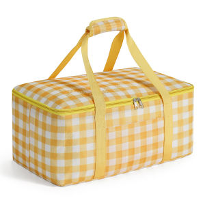 กระเป๋า ปิกนิก กลางแจ้งแบบพับได้แบบพกพา เสื่อปิคนิคกลางวันแบบพกพากันความชื้น