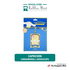 Sanrio Cinnamoroll Horoscope 24K Gold-Plated Keychain [The Singapore Mint]