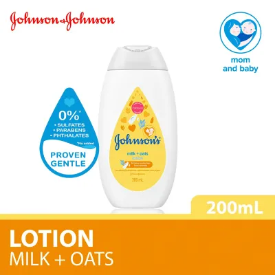 Johnsons Baby Lotion 200ml NewBorn Baby Lotion Bed Time Milk Rice Milk Oats CottonTouch Halal Product pH Balance