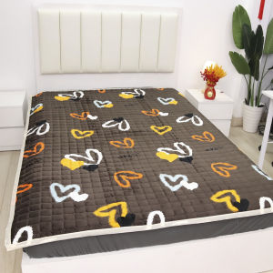 Thảm trải giường Yuki nỉ nhung mịn êm ấm áp size 1m2x2m 1m6x2m 1m8x2m 2m2x2m |chần bông tinh khiết 100%