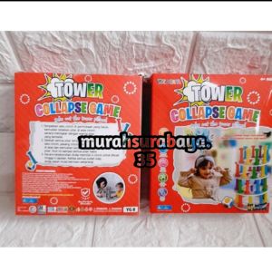 Mainan Tower Collapse Game YG 8 Mainan Motorik Anak Istana Pillars Dadu | Mainan Edukasi Tower Collapse Mainan Anak Family Game Tower Collapse Berkualitas | Permainan Keluarga Seru Bongkar Pasang Menara Murah Terbaru
