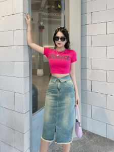 Chân váy Jeans Nữ mẫu Suông Basic Midi CV229 Thanh lịch và Trẻ trung phù hợp mặc Công sở & Dạo phố vải Denim dày co dãn