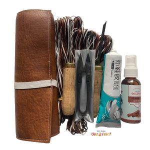 Bộ dụng cụ kim khâu giày Dép tại nhà đầy đủ gồm chai keo dánkim khâuSủi đế giàyXịt khử mùi giàykéo bấm chỉ kèm video
