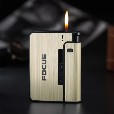 COD BOSKU !!! Kotak Tempat RKK Focus 001 Metal Case With Lighter Korek Api Slot RK isi ulang