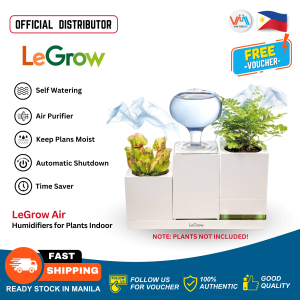 LeGrow Spring Smart Indoor Planter with Humidifier - 2 Patented Design Plant Pots 1 Environmental Humidifier 1 Water Holding Base Tray 1 Low Voltage Charger (Plants Not Included)g VMI DIRECT