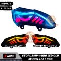 STOPLAMP VARIO LED OLD 3 In 1 MODEL LAZY RGB MODE MANUAL TOMBOL SEIN RUNNING PNP SOCKET 2015 - 2017. 