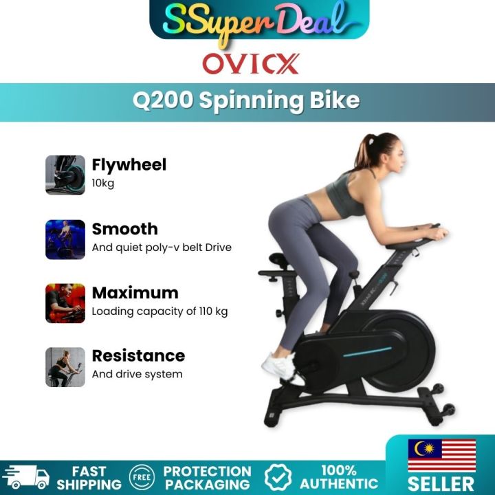 Xiaomi OVICX Q200 Stationary Spin Bike with Magnetic Resistance Exercise Bikes Indoor Cycling Bike Xiaomi Q200C Xiaomi Qicycle Lazada Lazada