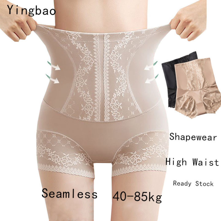 Yingbao Seamless Shapewear Women for Slimming Plus Size Body Shaper Tummy  Control Girdle Underwear High Waist Shaping Ladies Waist Trainer Summer  thin style Black Khaki