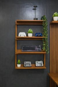 detachable groove wooden shelves easy to assemble book shelves and organizer