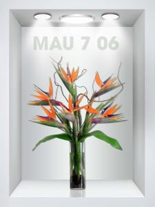 Tranh dán tường hình bình hoa 3D siêu đẹp