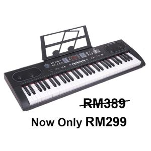 61 Keys Piano Keyboard Electronic Piano Digital Piano Slim Portable Multifunction Home Lesson Piano Standard Full Size Key Black Musical Keyboard Beginner Leisure Sustain Function Without Pedal High Quality Lowest Price Portable Keyboard Piano