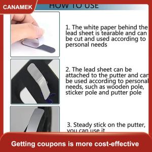 【CANAMEK】 10 cái đỉnh mái chèo vợt đầu sticker pickleball chì Băng Tennis Cầu Lông Golf vợt trọng đối trọng dán