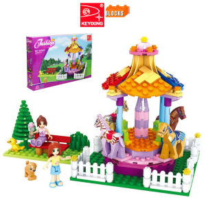 KEYIXING 234Pcs. Fashion Carousel Girls Bricks (15552) Raion Educational Building Blocks