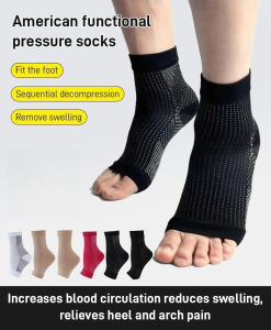 Womens Functional Compression Sleeve Socks Ankle Protector Cycling Compression Sleeve Set