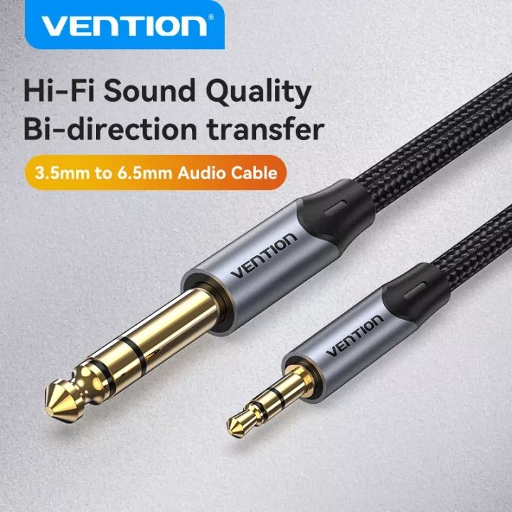 Vention 3.5mm Male To 2x6.5mm Male Audio Cable, 5 Meter, Black | BACBJ Buy, Best Price In - View #7