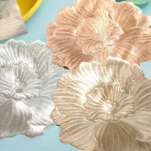 [Sirola] Lotus-shaped chịu nhiệt hoa placemat trang trí có thể giặt Bảng Pad đế lót ly cho trang trí đám cưới bên nhà